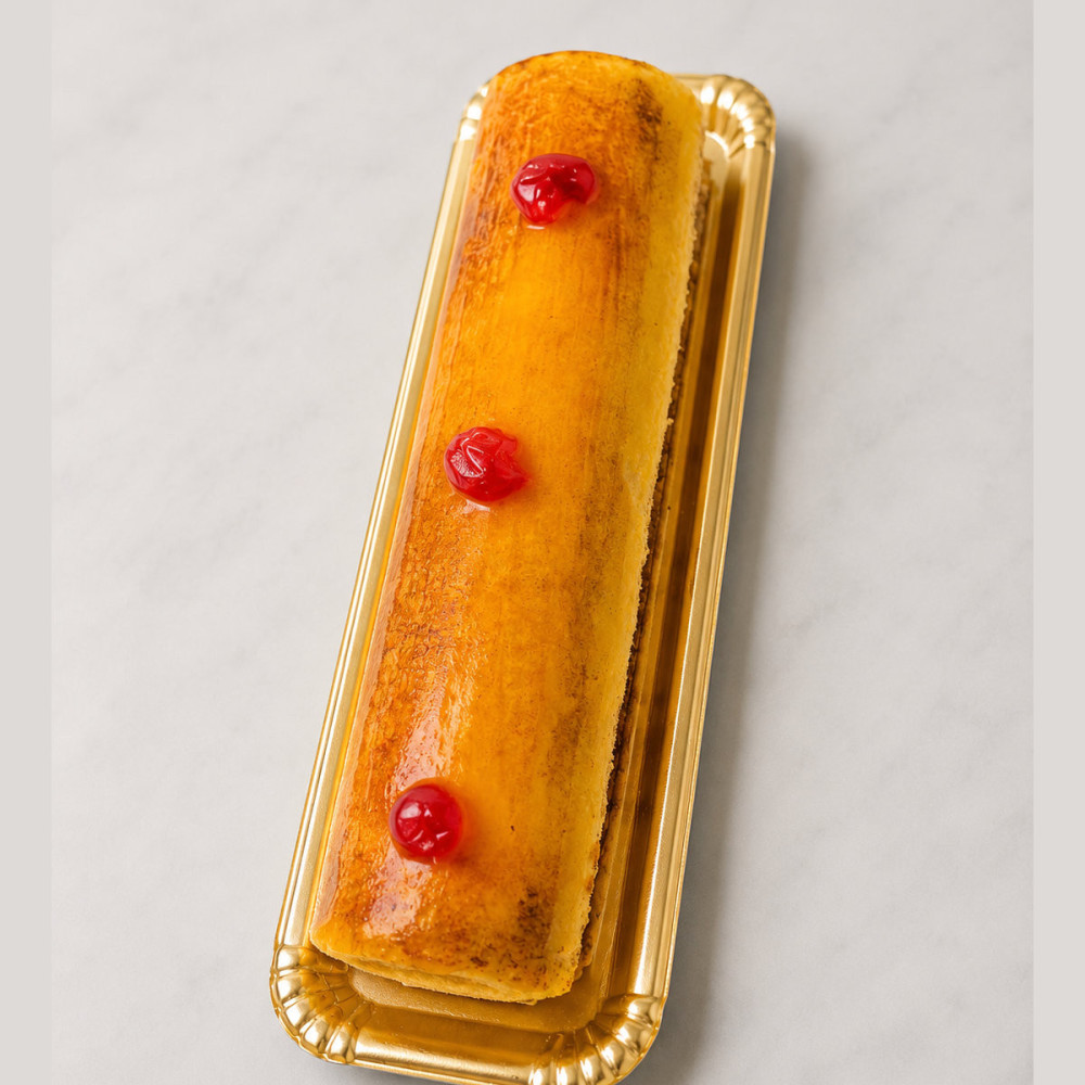 Brazo de gitano de crema pastelera artesanal elaborado en Tarragona