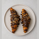 Cruasán argentino relleno de Nutella elaborado en Tarragona
