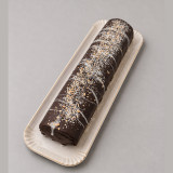Brazo de Gitano de Chocolate con Cobertura de Chocolate y Almendra Crocanti