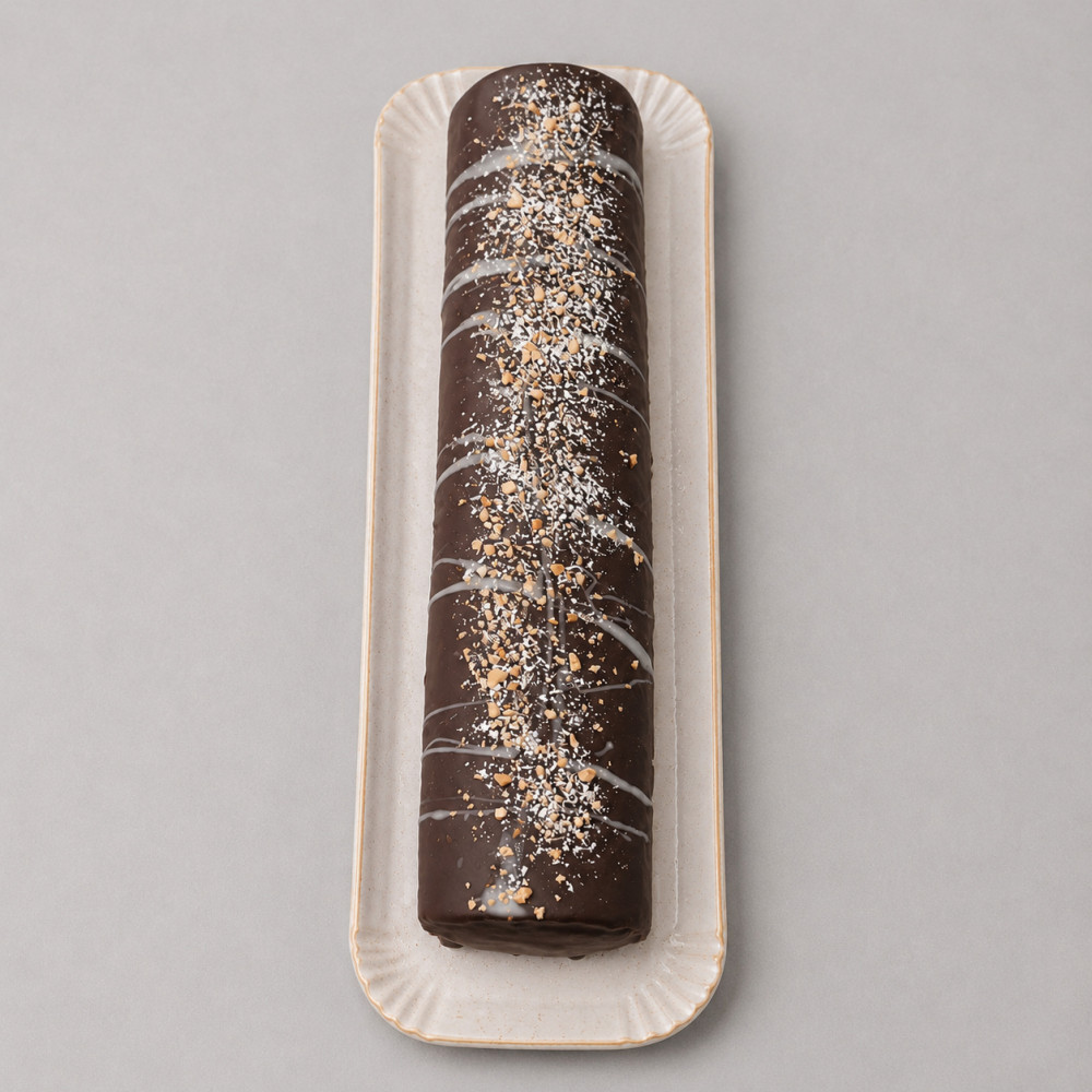 Brazo de Gitano de Chocolate con Cobertura de Chocolate y Almendra Crocanti | Tu Obrador Tarragona