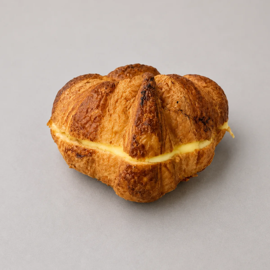 Croissant Relleno de Crema Pastelera  Tu Obrador Tarragona