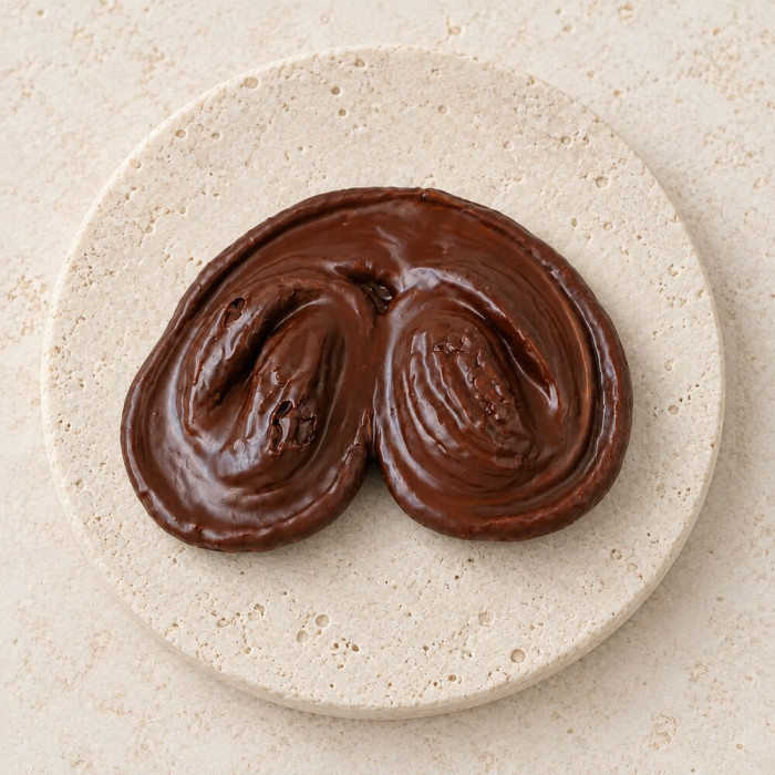 Palmerón de chocolate artesanal sobre piedra clara | Tu Obrador Tarragona