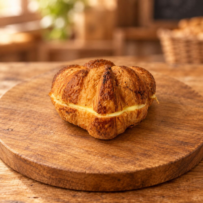 Croissant relleno de crema Tu Obrador Tarragona