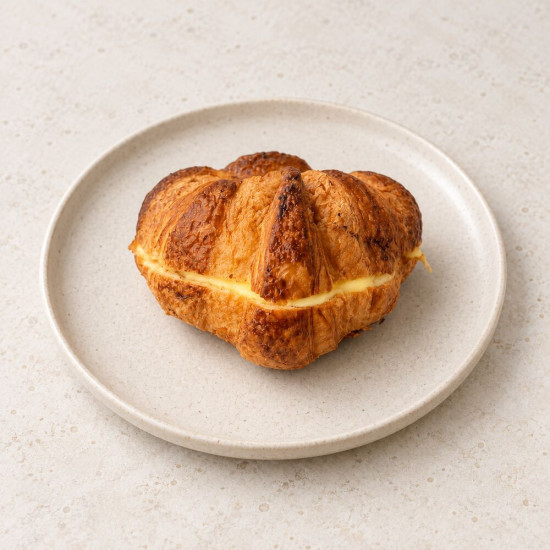Croissant relleno de crema pastelera Tu Obrador Tarragona