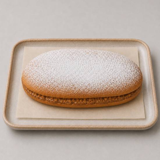 Coca brioche rellena de crema Lotus