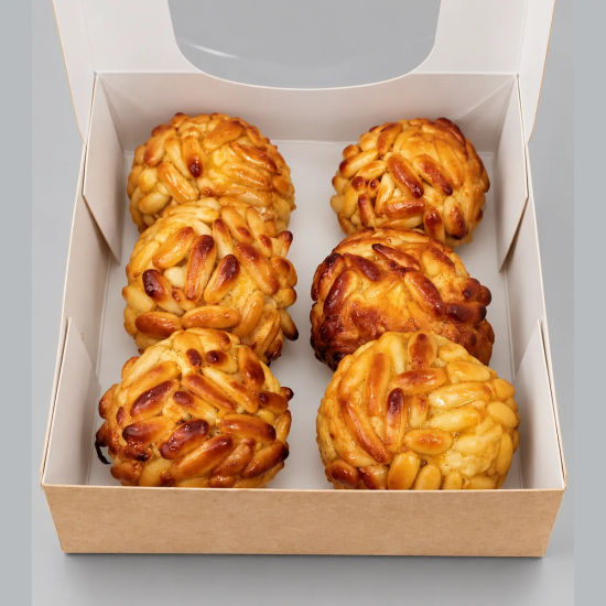 Panellets de piñones en Tarragona | Caja de 6 | Tu Obrador